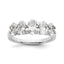 Oval Lab-Grown Diamond Five-Stone Anniversary Ring in 14K White Gold, 2mm (2 ct. tw.), Size 7 - Sophia Jewelers