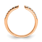 Lab-Grown Diamond Band in 14K Rose Gold, 2.2mm (1/4 ct. tw.), Size 7 - Sophia Jewelers
