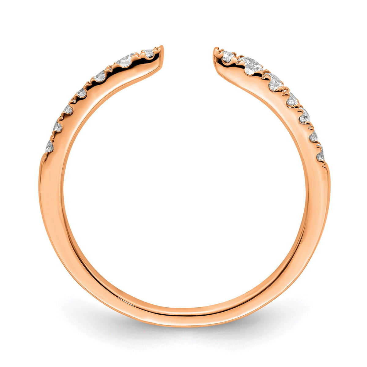 Lab-Grown Diamond Band in 14K Rose Gold, 2.2mm (1/4 ct. tw.), Size 7 - Sophia Jewelers