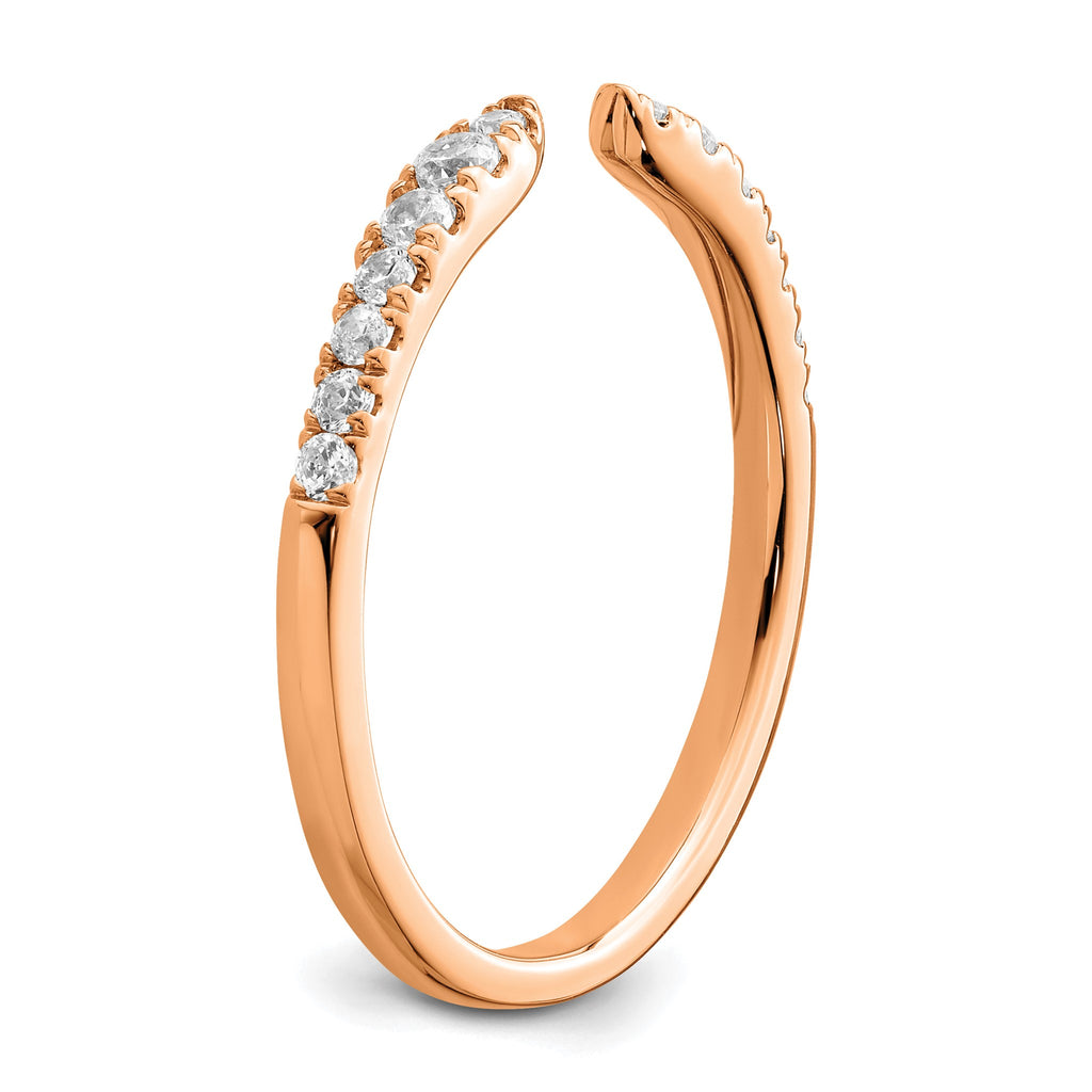 Lab-Grown Diamond Band in 14K Rose Gold, 2.2mm (1/4 ct. tw.), Size 7 - Sophia Jewelers