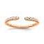 Lab-Grown Diamond Band in 14K Rose Gold, 2.2mm (1/4 ct. tw.), Size 7 - Sophia Jewelers