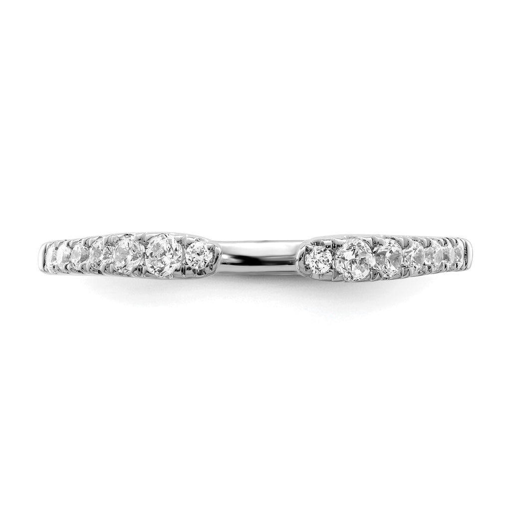 Lab-Grown Diamond Band in 14K White Gold, 2.2mm (1/4 ct. tw.), Size 7 - Sophia Jewelers