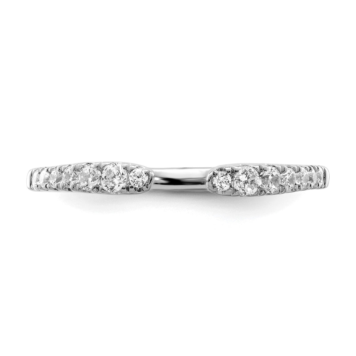 Lab-Grown Diamond Band in 14K White Gold, 2.2mm (1/4 ct. tw.), Size 7 - Sophia Jewelers