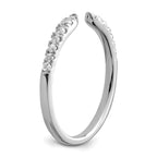 Lab-Grown Diamond Band in 14K White Gold, 2.2mm (1/4 ct. tw.), Size 7 - Sophia Jewelers
