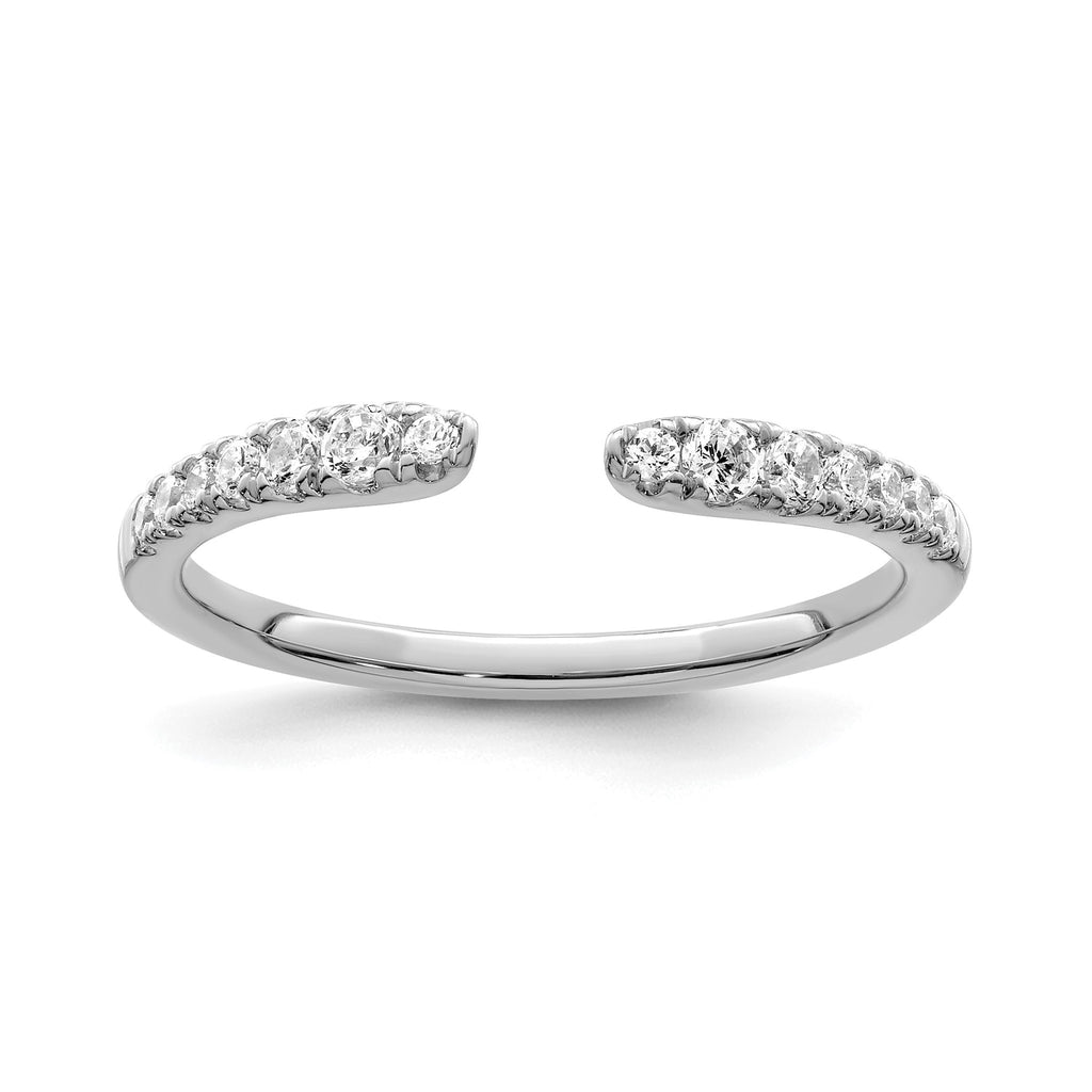 Lab-Grown Diamond Band in 14K White Gold, 2.2mm (1/4 ct. tw.), Size 7 - Sophia Jewelers