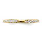 Lab-Grown Diamond Band in 14K Yellow Gold, 2.2mm (1/4 ct. tw.), Size 7 - Sophia Jewelers