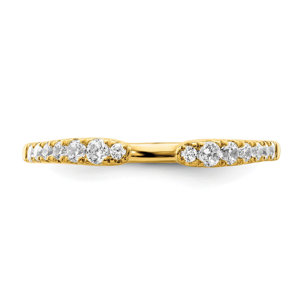 Lab-Grown Diamond Band in 14K Yellow Gold, 2.2mm (1/4 ct. tw.), Size 7 - Sophia Jewelers