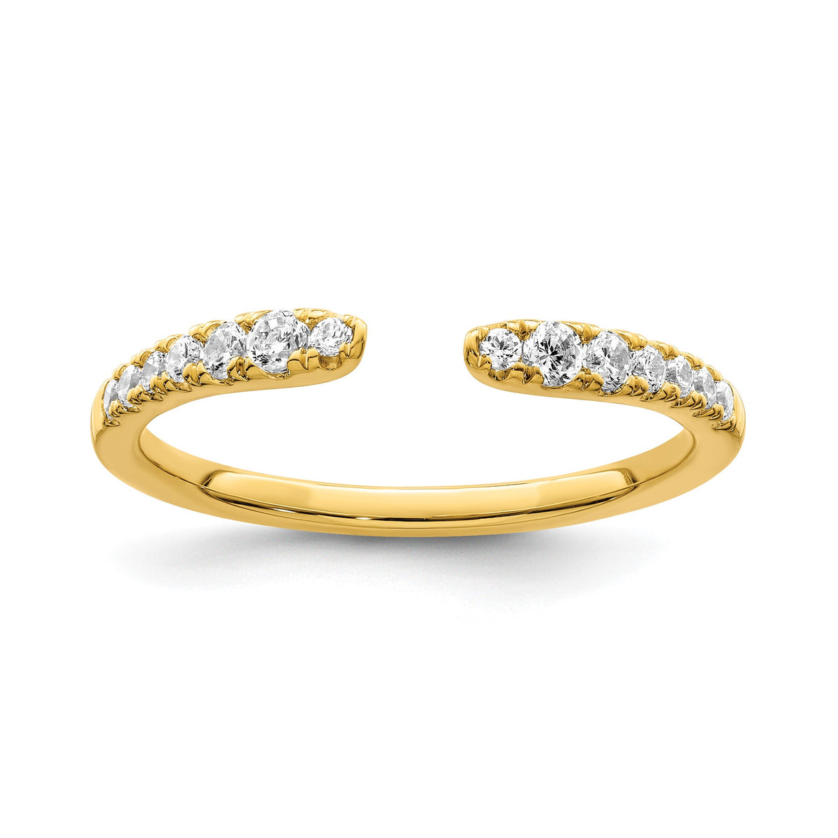 Lab-Grown Diamond Band in 14K Yellow Gold, 2.2mm (1/4 ct. tw.), Size 7 - Sophia Jewelers Main image