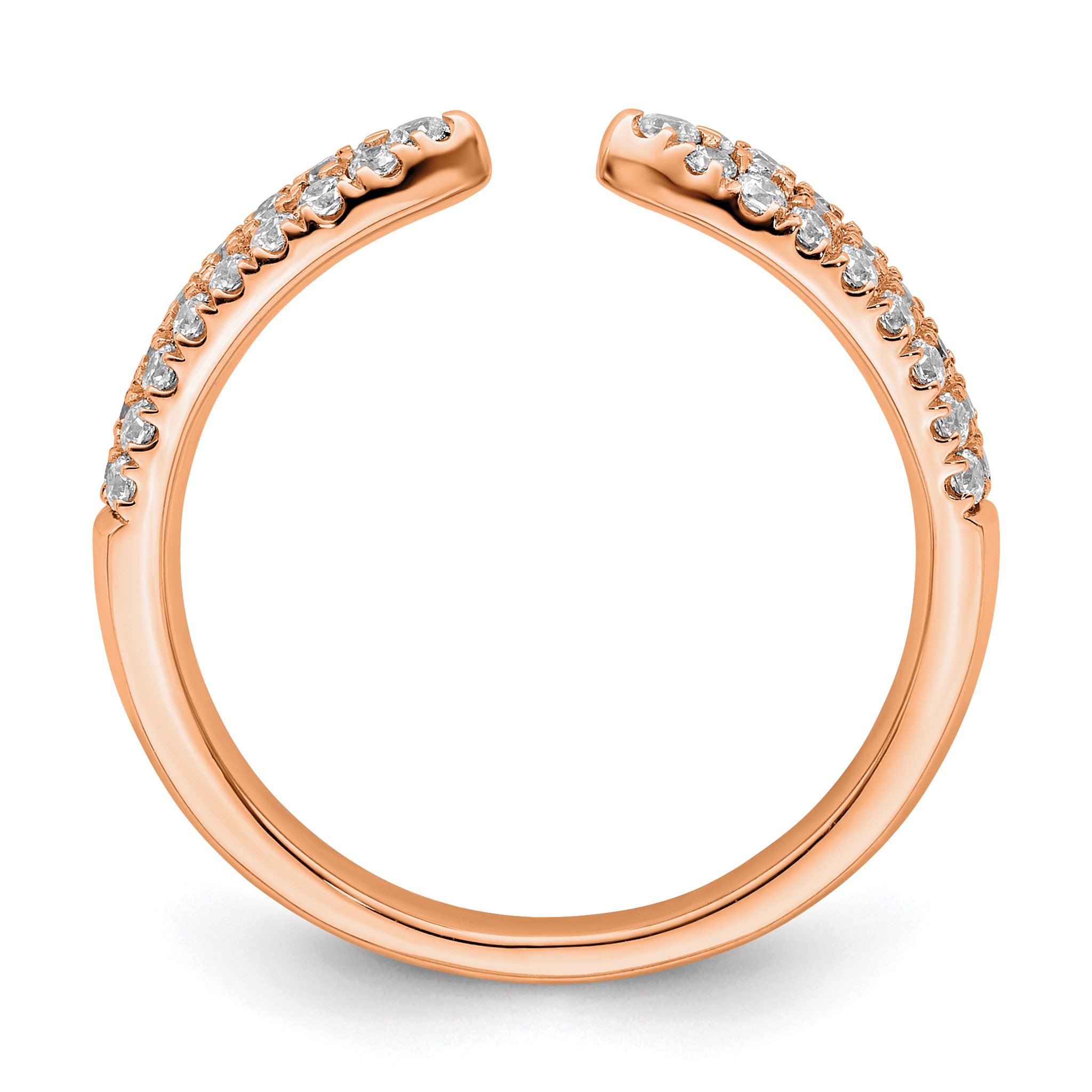 Lab-Grown Diamond Band in 14K Rose Gold, 4.6mm (1/2 ct. tw.), Size 7 Secondary image