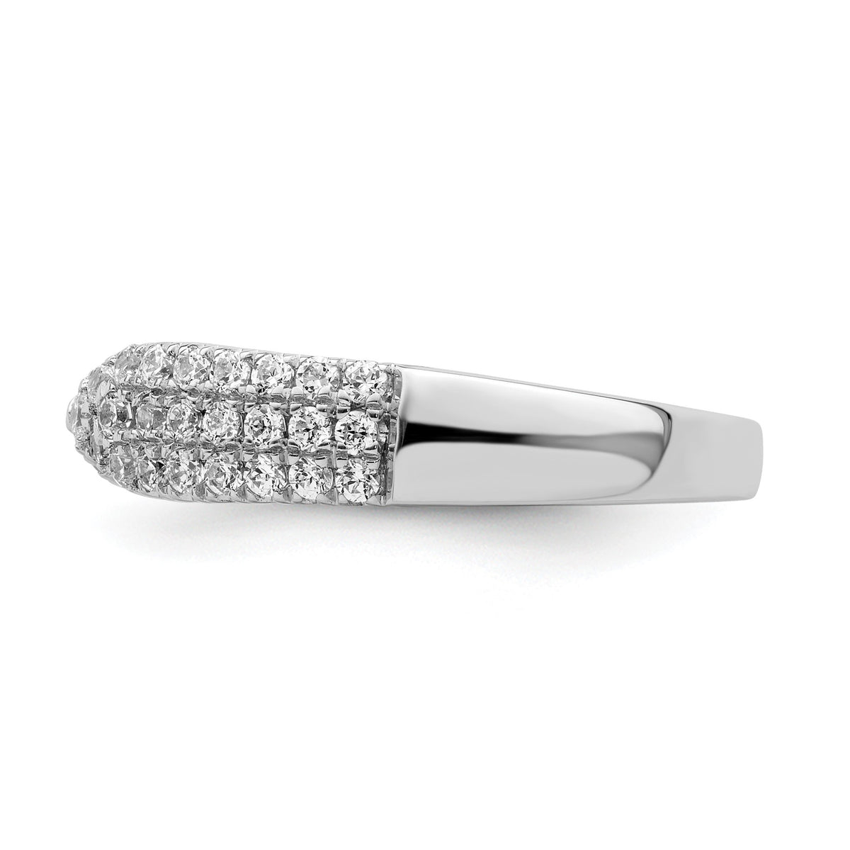 Lab-Grown Diamond Band in 14K White Gold, 4.6mm (1/2 ct. tw.), Size 7 - Sophia Jewelers