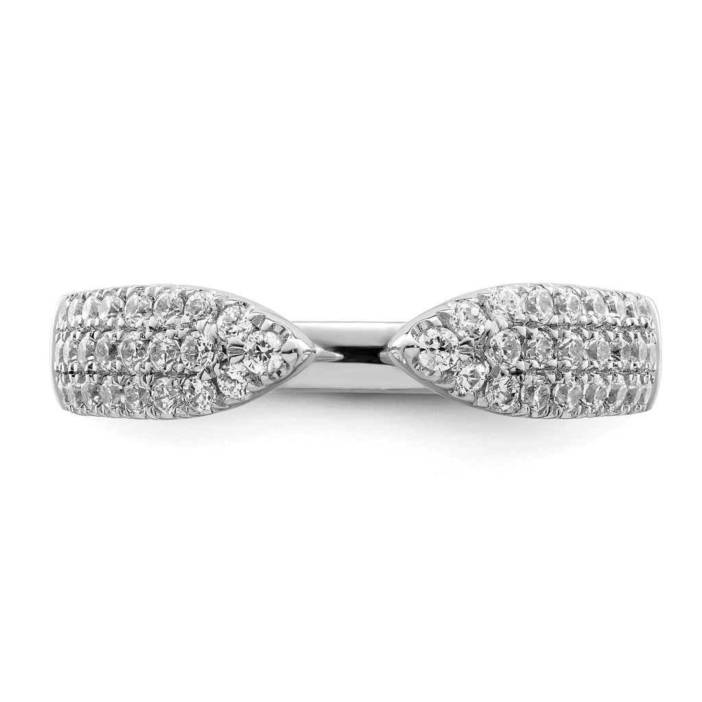Lab-Grown Diamond Band in 14K White Gold, 4.6mm (1/2 ct. tw.), Size 7 - Sophia Jewelers