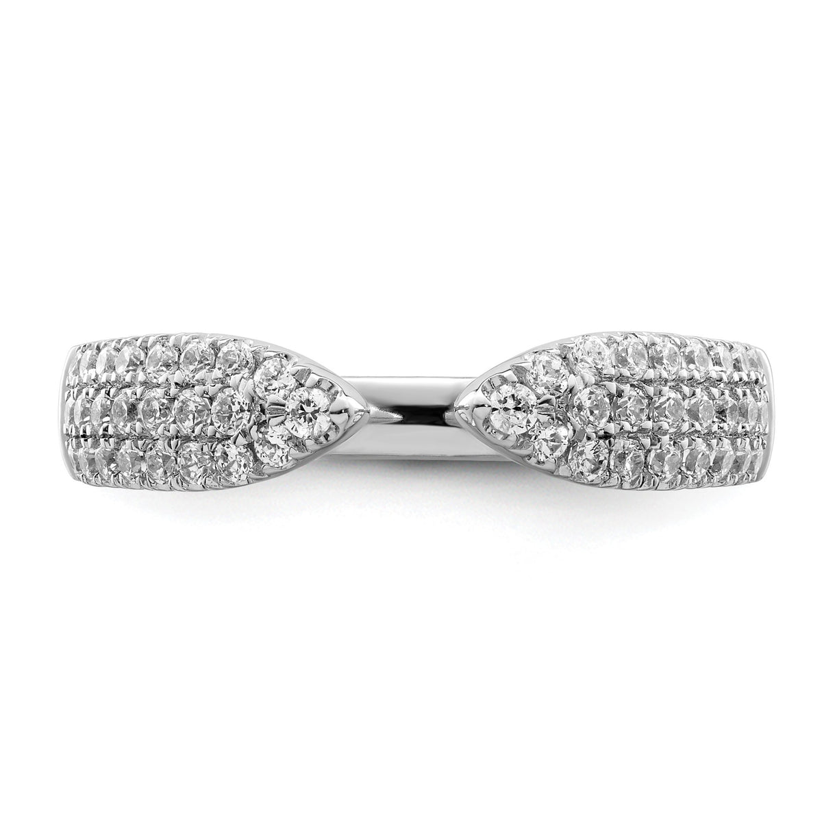 Lab-Grown Diamond Band in 14K White Gold, 4.6mm (1/2 ct. tw.), Size 7 - Sophia Jewelers