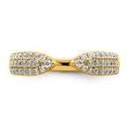 Lab-Grown Diamond Band in 14K Yellow Gold, 4.6mm (1/2 ct. tw.), Size 7 - Sophia Jewelers