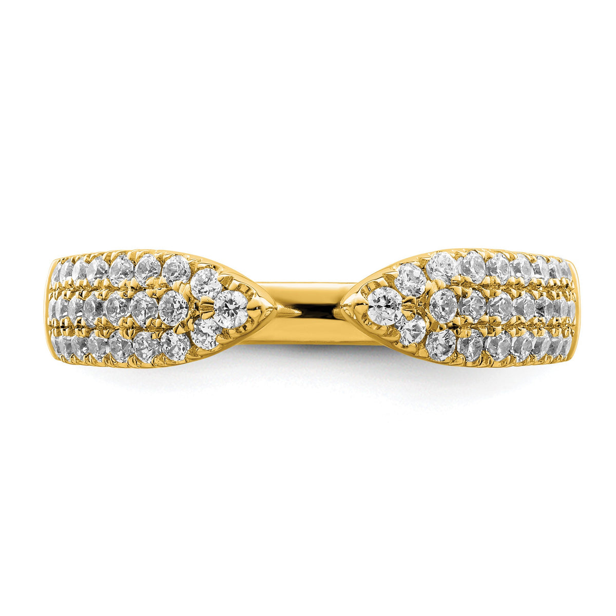 Lab-Grown Diamond Band in 14K Yellow Gold, 4.6mm (1/2 ct. tw.), Size 7 - Sophia Jewelers