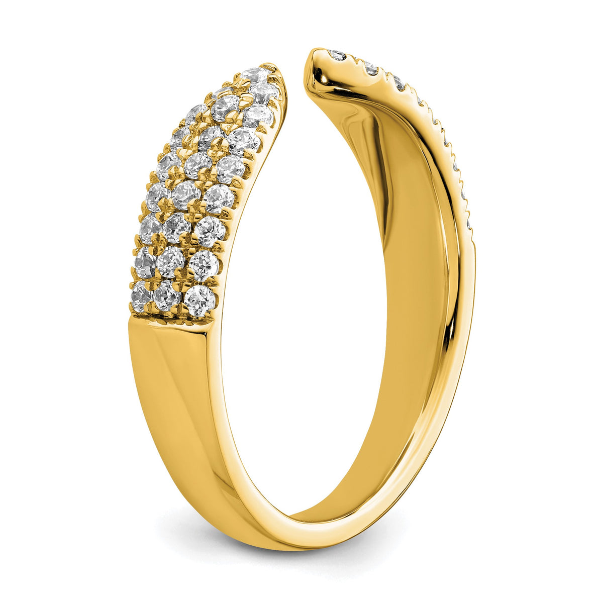 Lab-Grown Diamond Band in 14K Yellow Gold, 4.6mm (1/2 ct. tw.), Size 7 - Sophia Jewelers