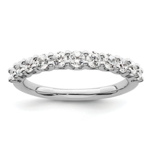 Lab-Grown Diamond Wedding Band in 14K White Gold, 2mm (3/4 ct. tw.), Size 7 - Sophia Jewelers
