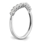 14k White Gold 3/8 carat Lab Grown Diamond VS/SI+ G+ Complete Concaved Band