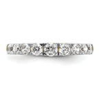 14k 1 carat Lab Grown Diamond VS/SI+ G+ Nine Stone Complete Fashion band