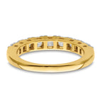 14k 1 carat Lab Grown Diamond VS/SI+ G+ Nine Stone Complete Fashion band