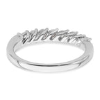 14k White Gold 1/2 carat Lab Grown Diamond VS/SI+ G+ Nine Stone Complete Fashion band