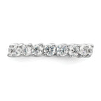 14k White Gold 1 carat Lab Grown Diamond VS/SI+ G+ Nine Stone Complete Fashion band