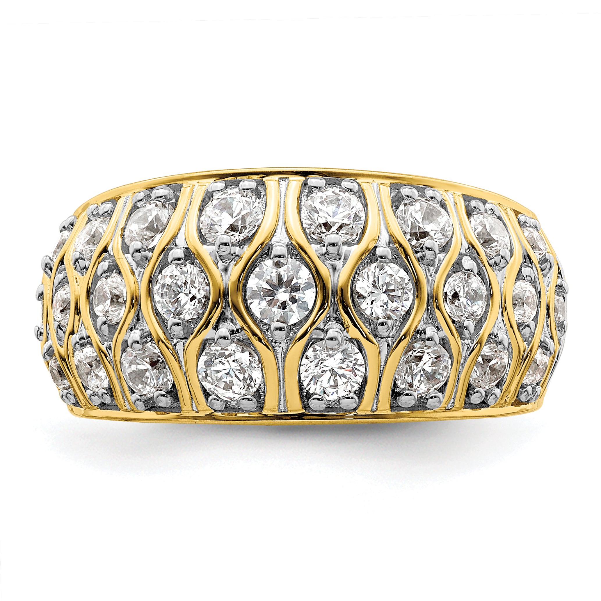 14k 1 1/6 carat Lab Grown Diamond VS/SI+ G+ Complete Fashion Ring