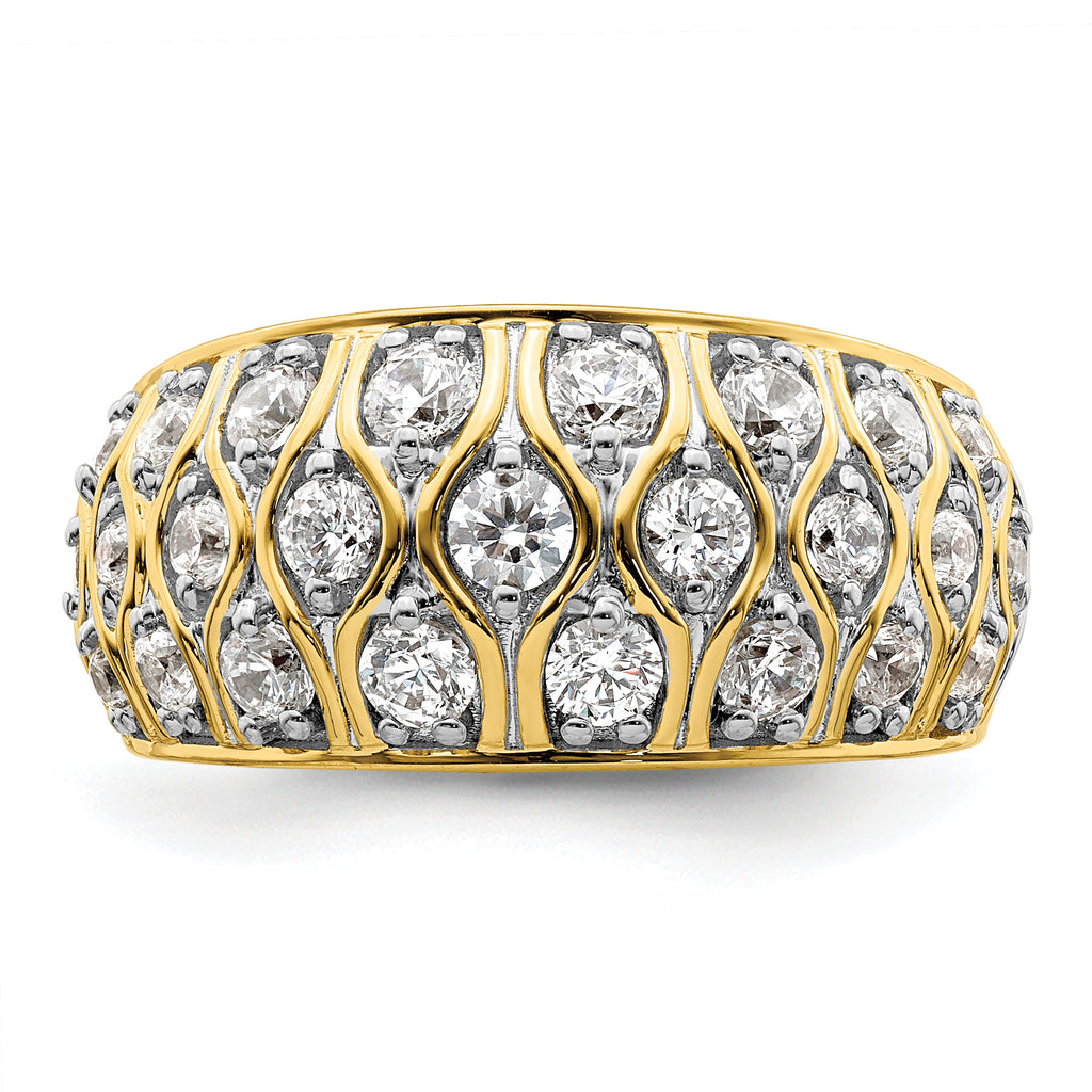 14k 1 1/6 carat Lab Grown Diamond VS/SI+ G+ Complete Fashion Ring