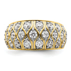 14k 1 1/6 carat Lab Grown Diamond VS/SI+ G+ Complete Fashion Ring
