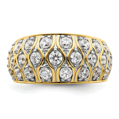 14k 1 1/6 carat Lab Grown Diamond VS/SI+ G+ Complete Fashion Ring