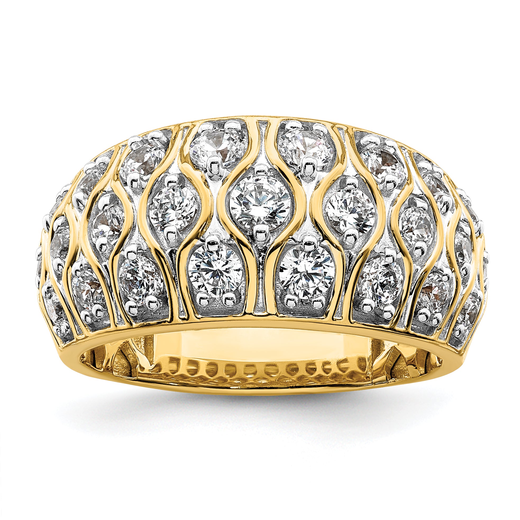 14k 1 1/6 carat Lab Grown Diamond VS/SI+ G+ Complete Fashion Ring Main image