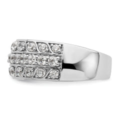 14K White Gold Lab Grown Diamond VS/SI+ G+ Band