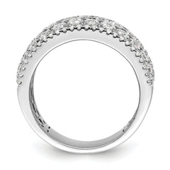 14k White Gold 2 carat Lab Grown Diamond VS/SI+ G+ Complete Fashion Band