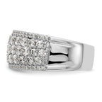 14k White Gold 2 carat Lab Grown Diamond VS/SI+ G+ Complete Fashion Band