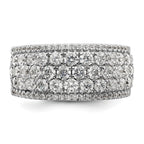 14k White Gold 2 carat Lab Grown Diamond VS/SI+ G+ Complete Fashion Band