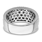 14k White Gold 2 carat Lab Grown Diamond VS/SI+ G+ Complete Fashion Band