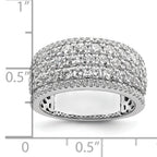 14k White Gold 2 carat Lab Grown Diamond VS/SI+ G+ Complete Fashion Band