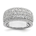 14k White Gold 2 carat Lab Grown Diamond VS/SI+ G+ Complete Fashion Band