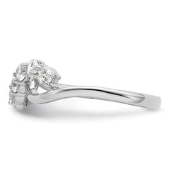 14K White Gold Lab Grown Diamond VS/SI+ G+ Band