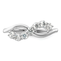 14K White Gold Lab Grown Diamond VS/SI+ G+ Band