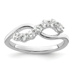 14K White Gold Lab Grown Diamond VS/SI+ G+ Band
