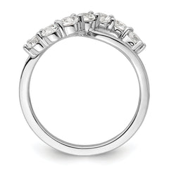 14K White Gold Lab Grown Diamond VS/SI+ G+ Band