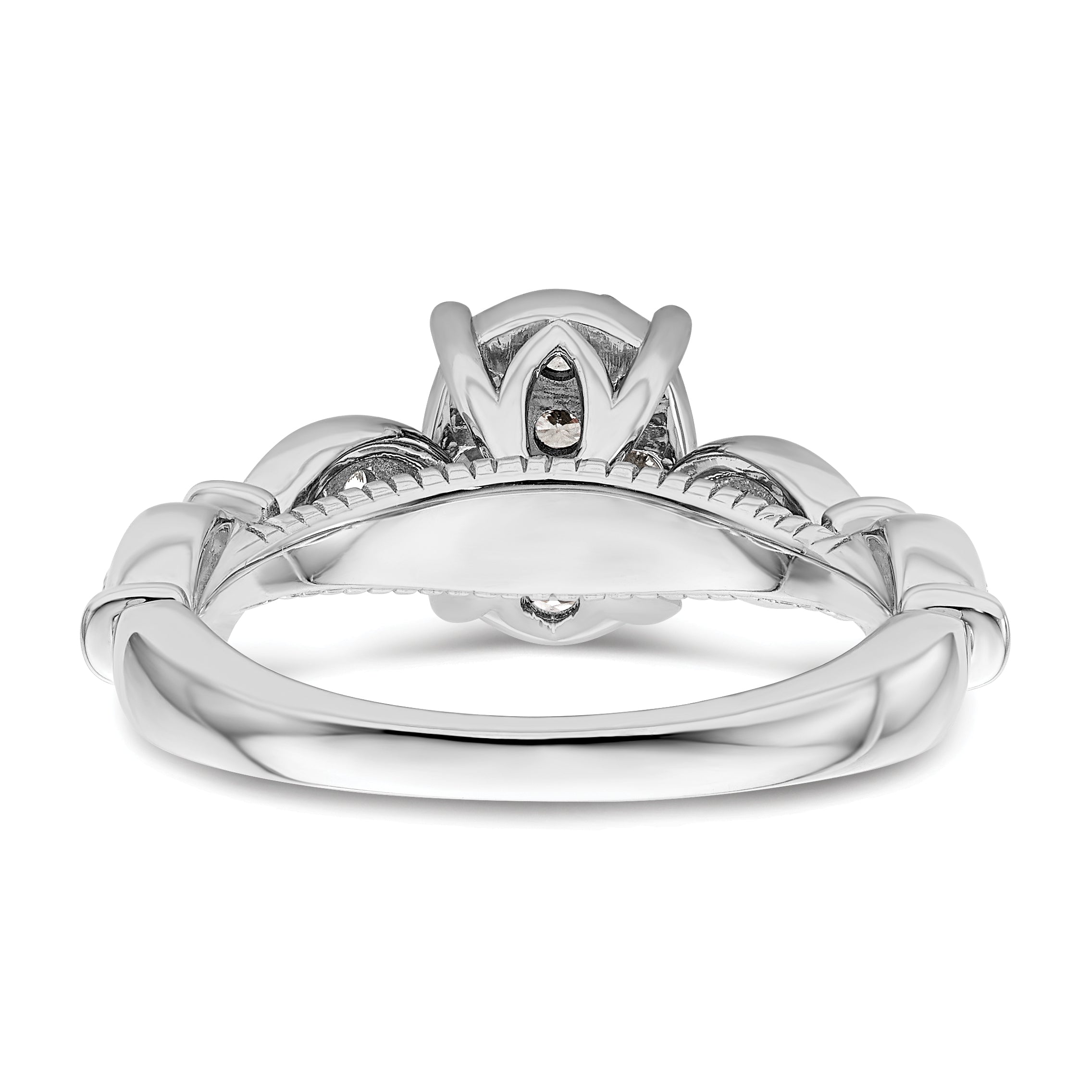 14K White Gold Lab Grown Diamond VS/SI+ G+ Cluster Ring