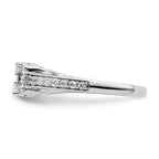 14k White Gold 3/4 carat Lab Grown Diamond VS/SI+ G+ Complete Cluster Engagement Ring