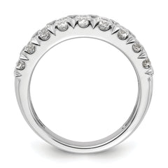 14k White Gold 2 carat Lab Grown Diamond VS/SI+ G+ Complete Double Row Fashion Band