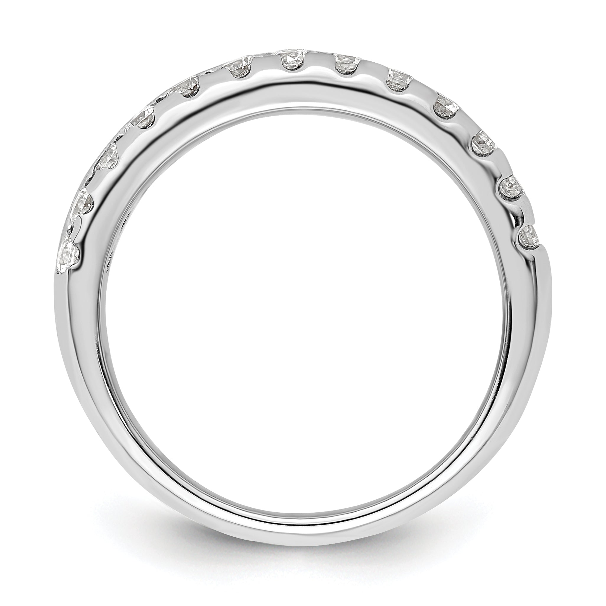 14K White Gold Lab Grown Diamond VS/SI+ G+ Band