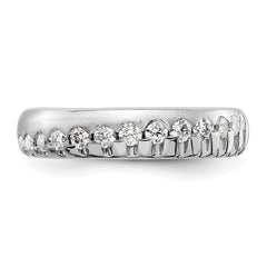 14K White Gold Lab Grown Diamond VS/SI+ G+ Band