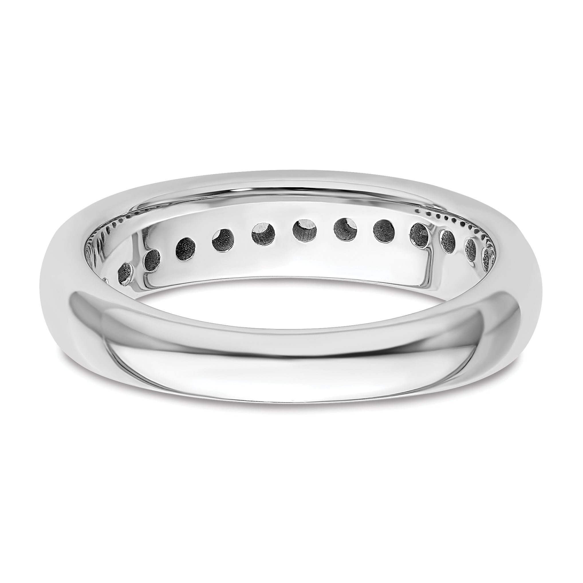14K White Gold Lab Grown Diamond VS/SI+ G+ Band