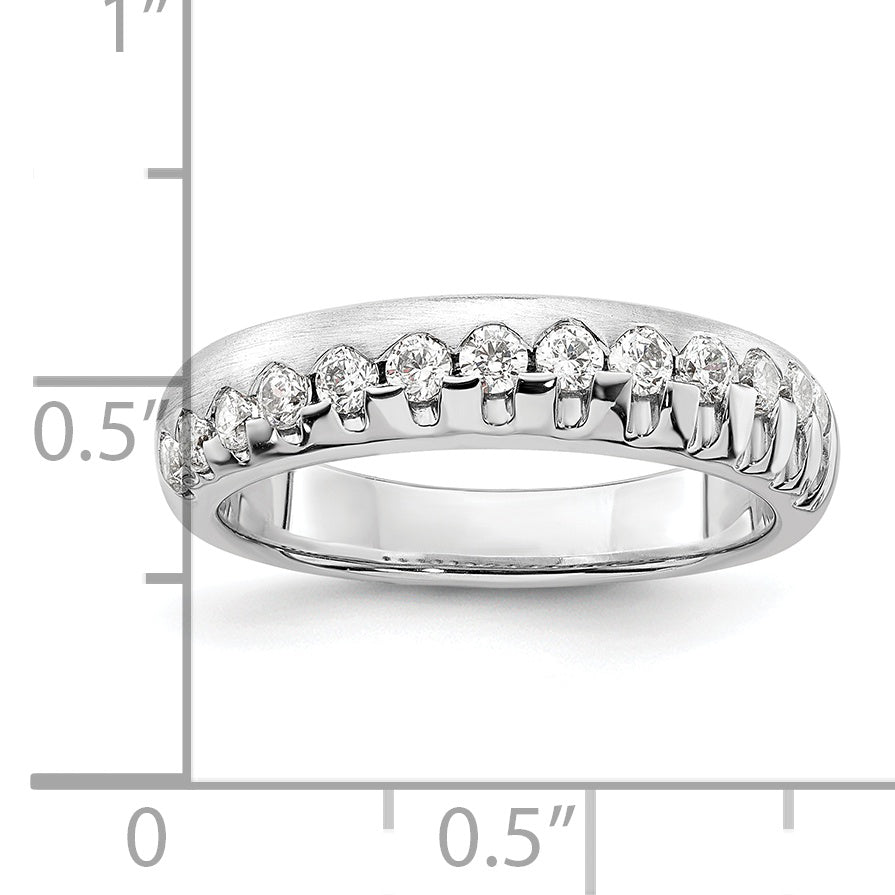 14K White Gold Lab Grown Diamond VS/SI+ G+ Band