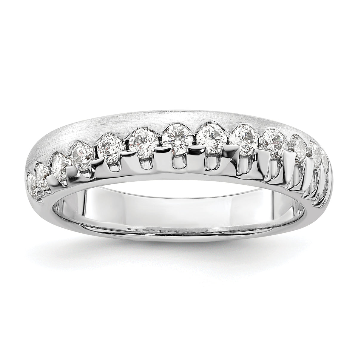 14K White Gold Lab Grown Diamond VS/SI+ G+ Band