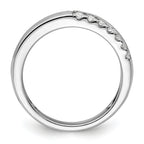 14k White Gold 3/8 carat Lab Grown Diamond VS/SI+ G+ Complete Band